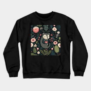 opossum valentine Crewneck Sweatshirt